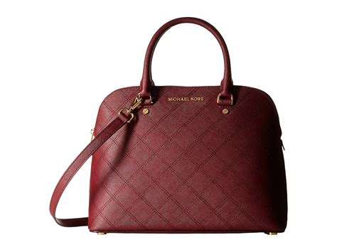 michael kors large dome satchel red|Michael Kors chain link necklace.